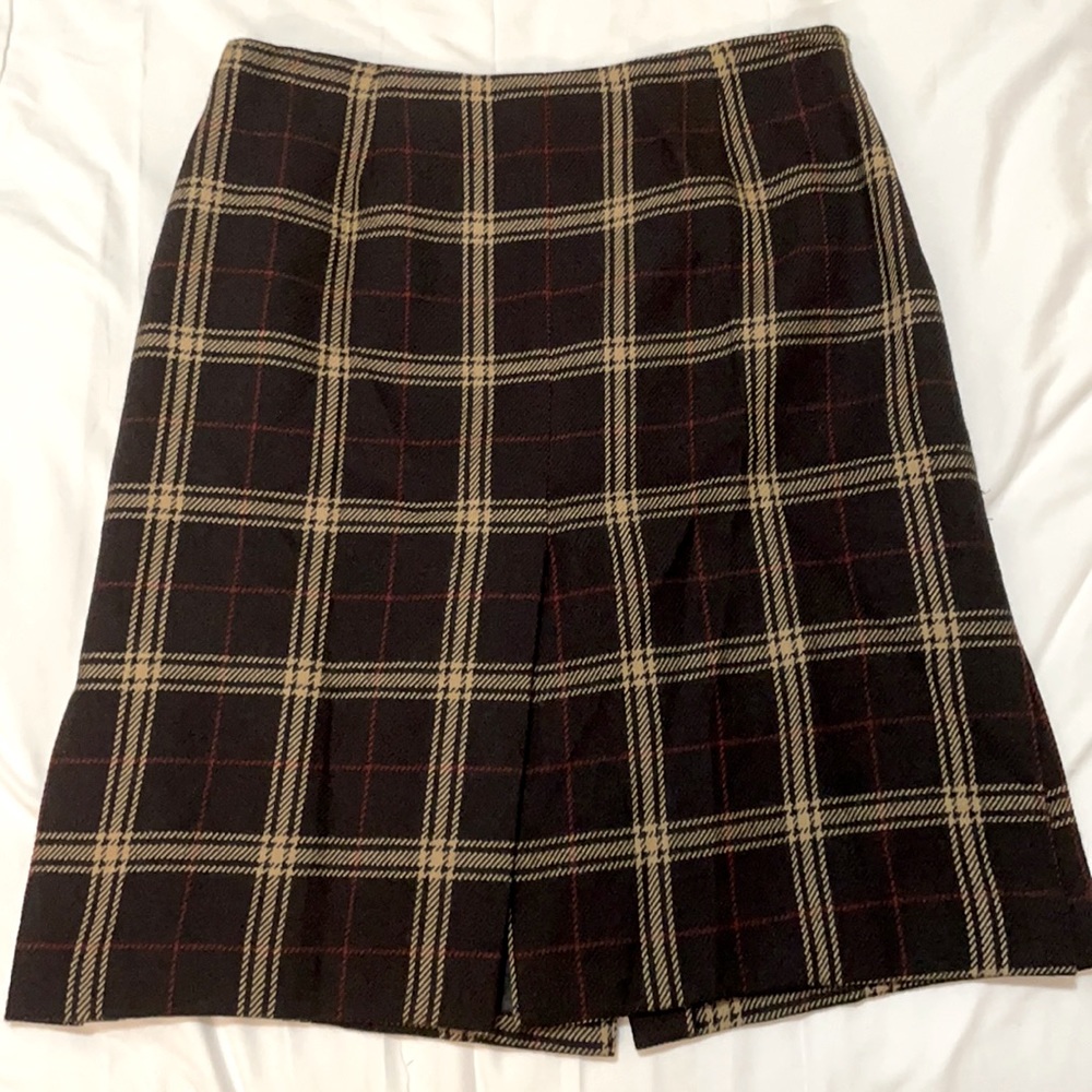 Jones New York vintage wool plaid skirt